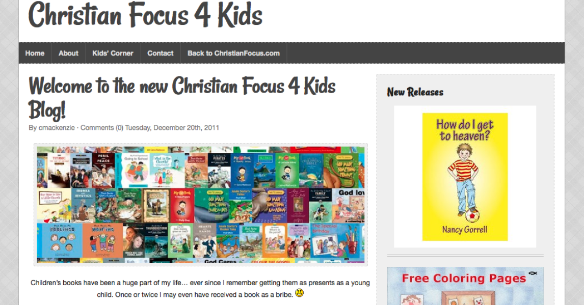 Announcing the New Christian Focus 4 Kids Blog Christian Focus